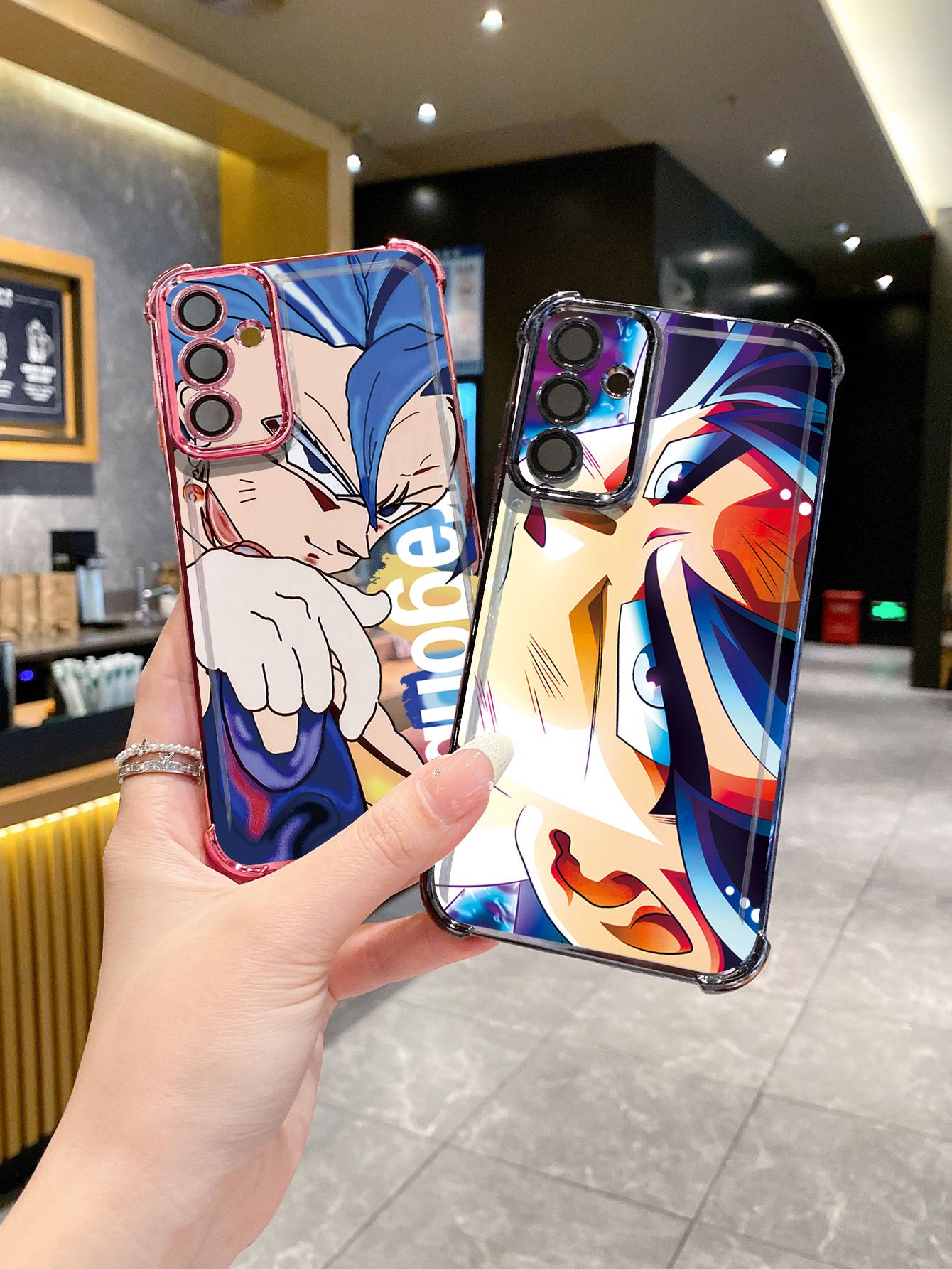 For OPPO A3X A2 Pro A1 A60 A18 A38 A17 A16 A57 A77 4G A59 A98 A78 A58 5G DRAGONBALLWukong Plating Frame Clear Phone Case Anti-shock Cover