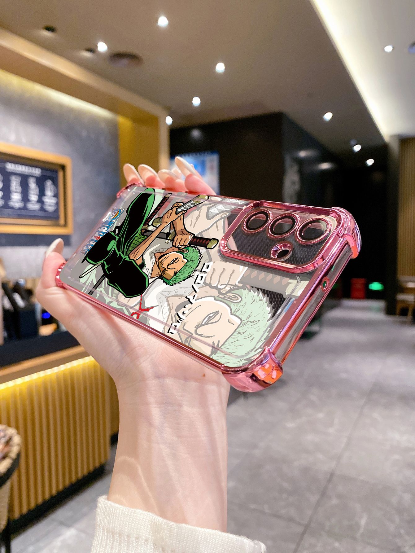For Tecno Spark 10 20 Pro Spark Go 2023 2024 2025 OnePieceLuffy Plating Frame Clear Phone Case Anti-shock Cover