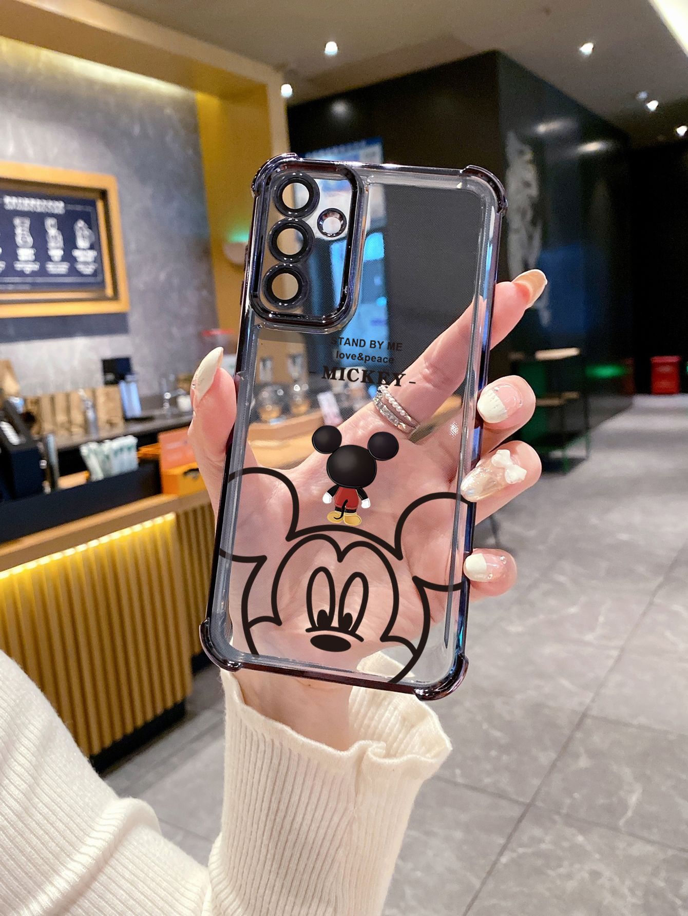For Huawei Pura 70 Ultra Mate 60 70 Pro Honor 300 200 X9A 90 Lite Doraemon Mickey Plating Frame Clear Phone Case Anti-shock Cover
