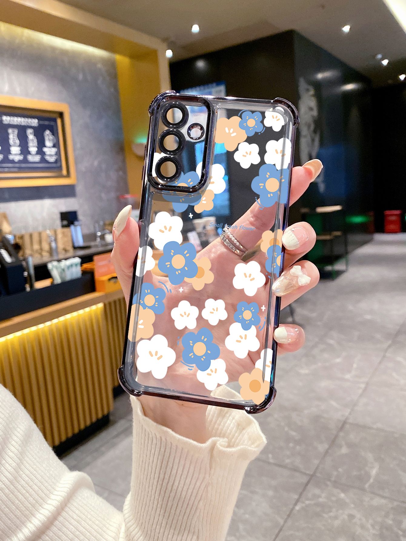For Huawei Pura 70 Ultra Mate 60 70 Pro Honor 300 200 X9A 90 Lite Women Flower Plating Frame Clear Phone Case Anti-shock Cover
