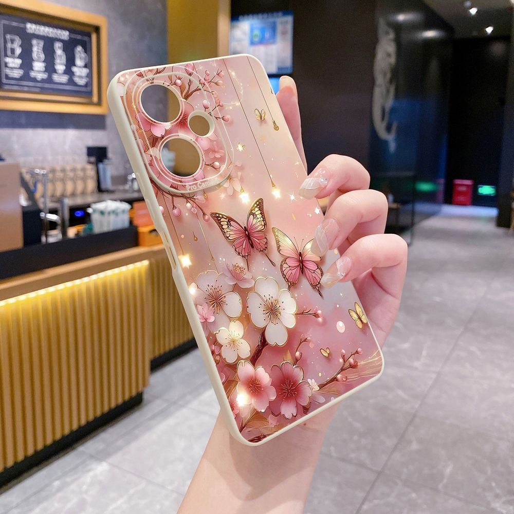 For VIVO Y28 Y03 Y18 Y17S Y27 Y15A Y15S Y02S Y02A Y36 Y33S Y12S Y12A Y01 Y1S Y20A Y22 Blue Butterfly Starlight Full Protective Case Anti Drop Cover