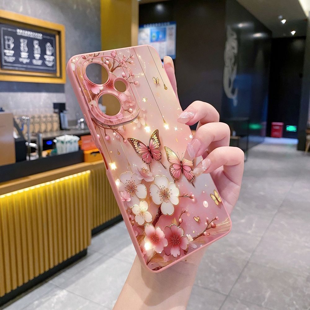 For VIVO Y28 Y03 Y18 Y17S Y27 Y15A Y15S Y02S Y02A Y36 Y33S Y12S Y12A Y01 Y1S Y20A Y22 Blue Butterfly Starlight Full Protective Case Anti Drop Cover