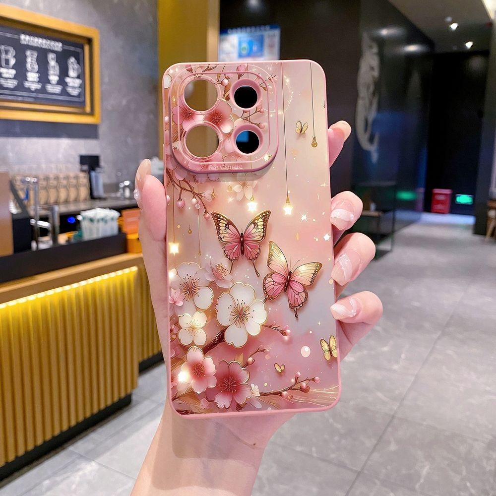 For Xiaomi Redmi Note 13 12 Pro 5G 12S 11S 13C A1 10 Pro 4G 10S Redmi 10C 9C Blue Butterfly Starlight Full Protective Case Anti Drop Cover