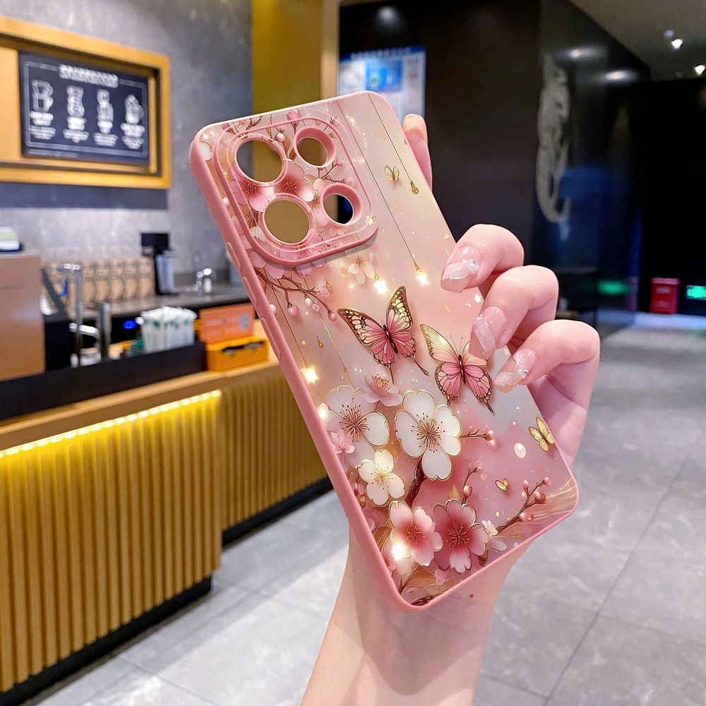 For Xiaomi Redmi Note 13 12 Pro 5G 12S 11S 13C A1 10 Pro 4G 10S Redmi 10C 9C Blue Butterfly Starlight Full Protective Case Anti Drop Cover