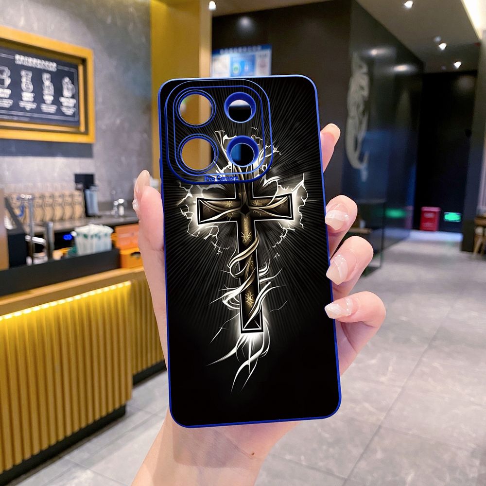 For Xiaomi Redmi Note 13 12 Pro 5G 12S 11S 13C A1 10 Pro 4G 10S Redmi 10C 9C Jesus Sheep Cross Full Protective Case Anti Drop Cover