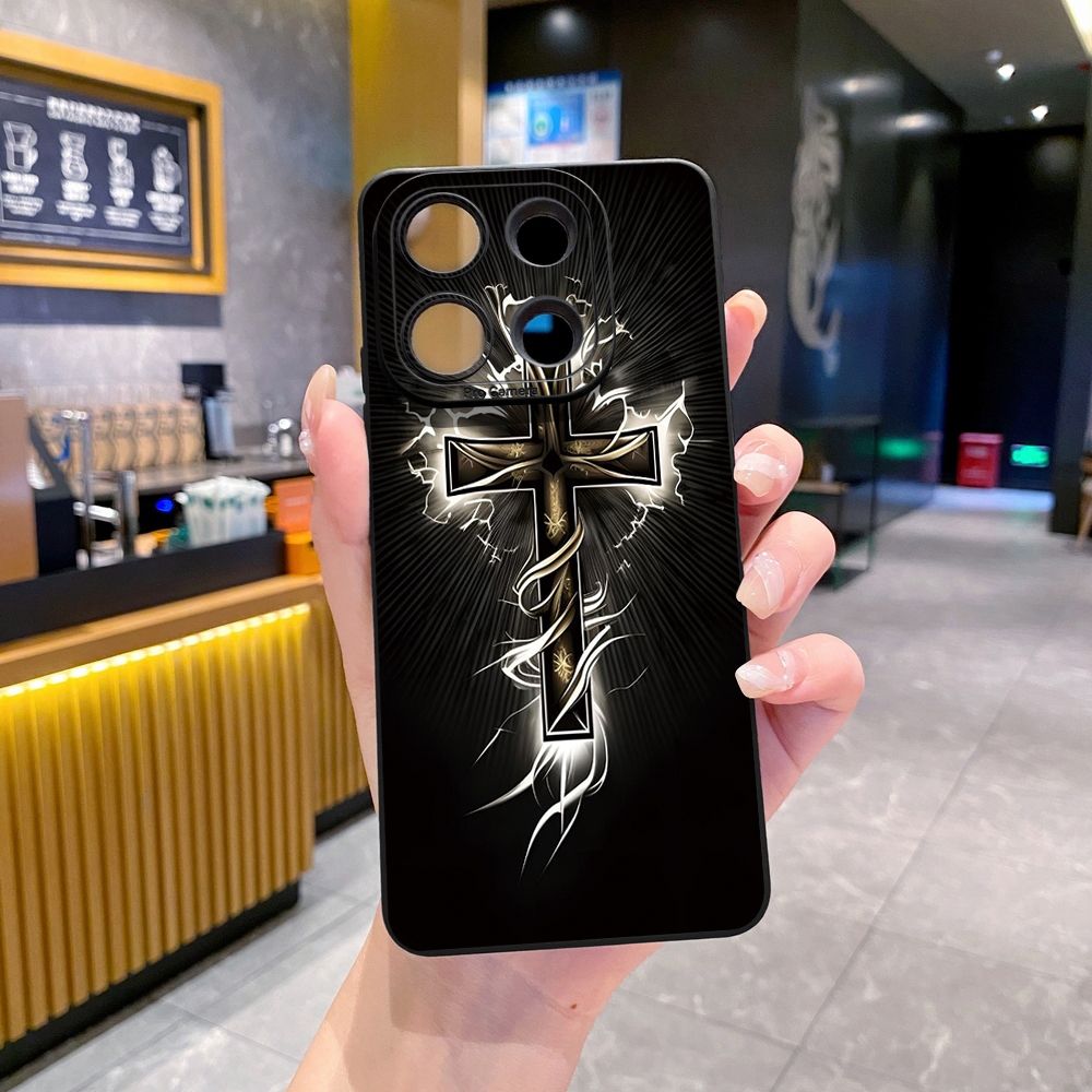 For Xiaomi Redmi Note 13 12 Pro 5G 12S 11S 13C A1 10 Pro 4G 10S Redmi 10C 9C Jesus Sheep Cross Full Protective Case Anti Drop Cover