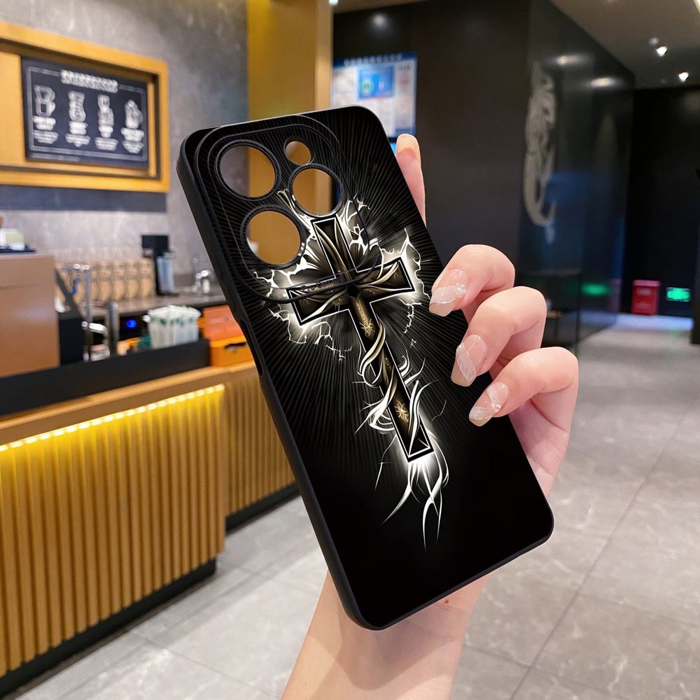 For Infinix Hot 50i 40i 40 Pro Note 12 G96 30 Hot 20 Play 12i 30i 20i 10S 11 Play 11S 10i Smart 8 9 5 Jesus Sheep Cross Full Protective Case Anti Drop Cover