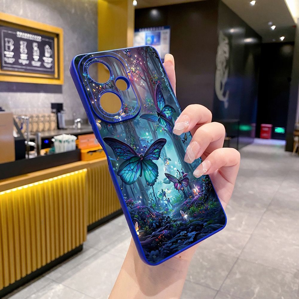 For VIVO Y28 Y03 Y18 Y17S Y27 Y15A Y15S Y02S Y02A Y36 Y33S Y12S Y12A Y01 Y1S Y20A Y22 Butterflies Forest Full Protective Case Anti Drop Cover