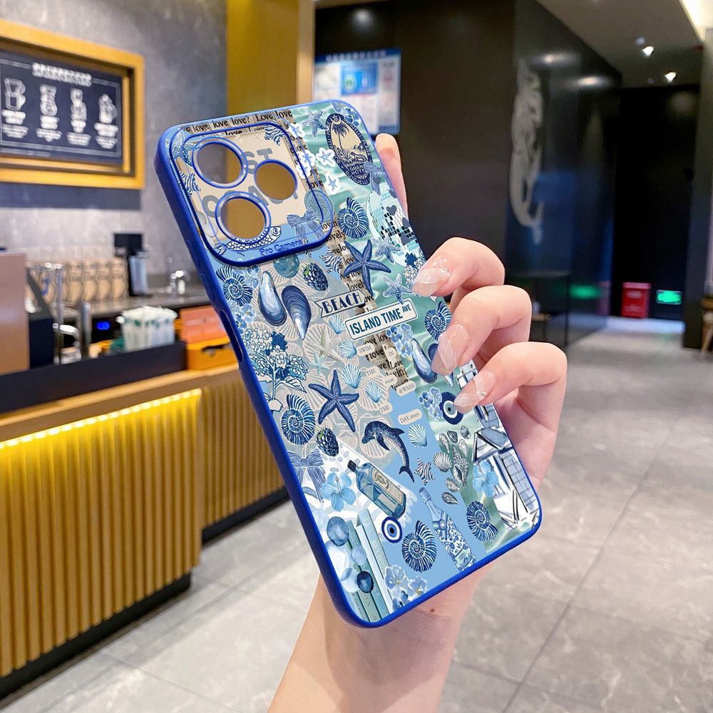 For Realme C61 C63 C65 C67 C53 C51 Note 50 60 C21 C33 C30 C35 C11 2021 C12 C15 C21Y C25Y Realme 12 13 Love Heart Crystal Shell  Full Protective Case Anti Drop Cover
