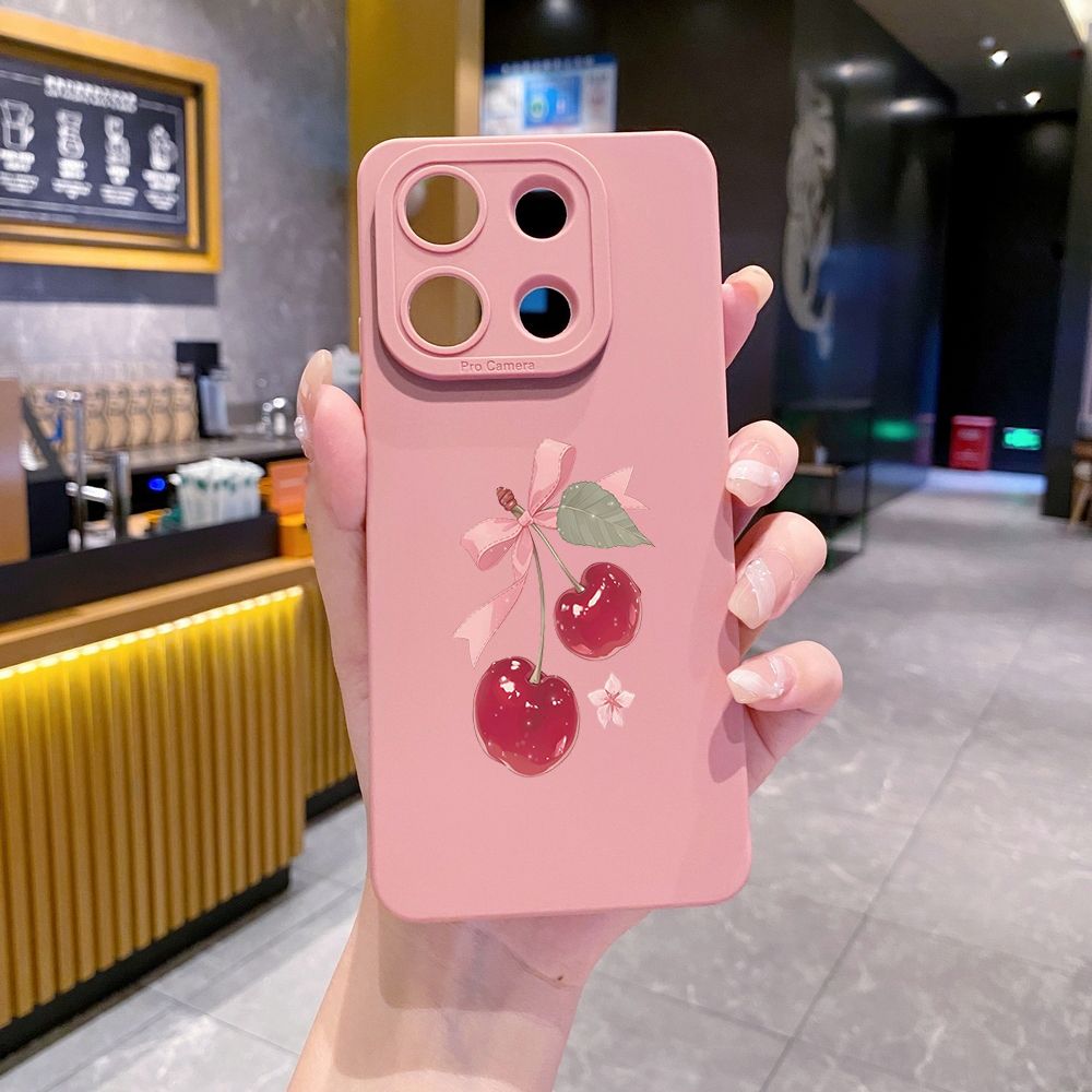 For Xiaomi Redmi Note 13 12 Pro 5G 12S 11S 13C A1 10 Pro 4G 10S Redmi 10C 9C Love Shape Cherry Full Protective Case Anti Drop Cover