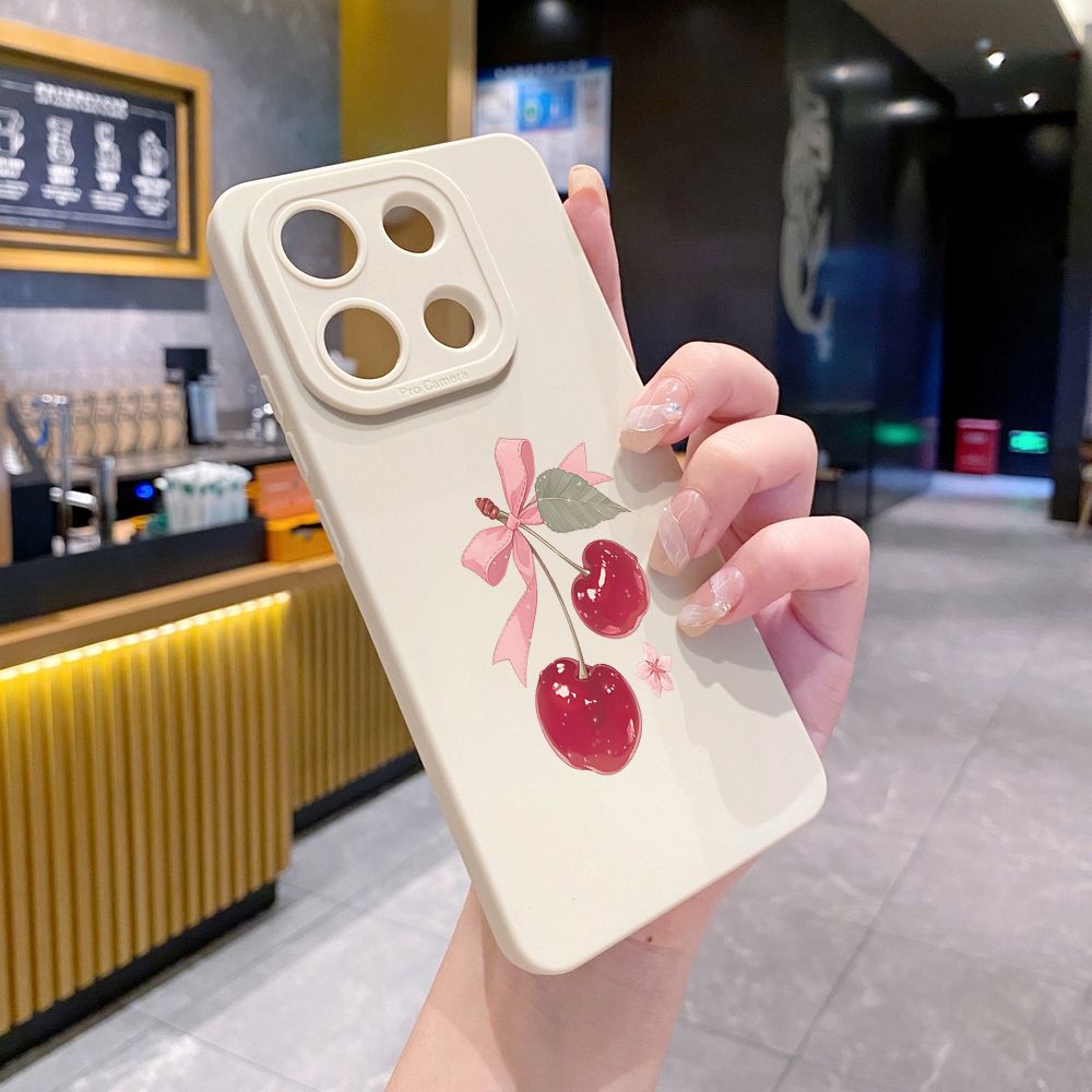 For Xiaomi Redmi Note 13 12 Pro 5G 12S 11S 13C A1 10 Pro 4G 10S Redmi 10C 9C Love Shape Cherry Full Protective Case Anti Drop Cover