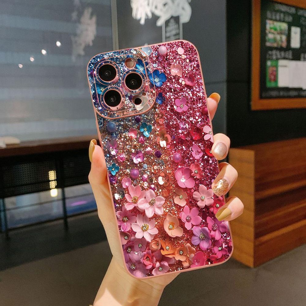 For iPhone 16 Pro Max 14 Plus 13 Pro Max 12 11 XR 8 7 SE 2022 XS Max Green Marbling Full Protective Case Anti Drop Cover