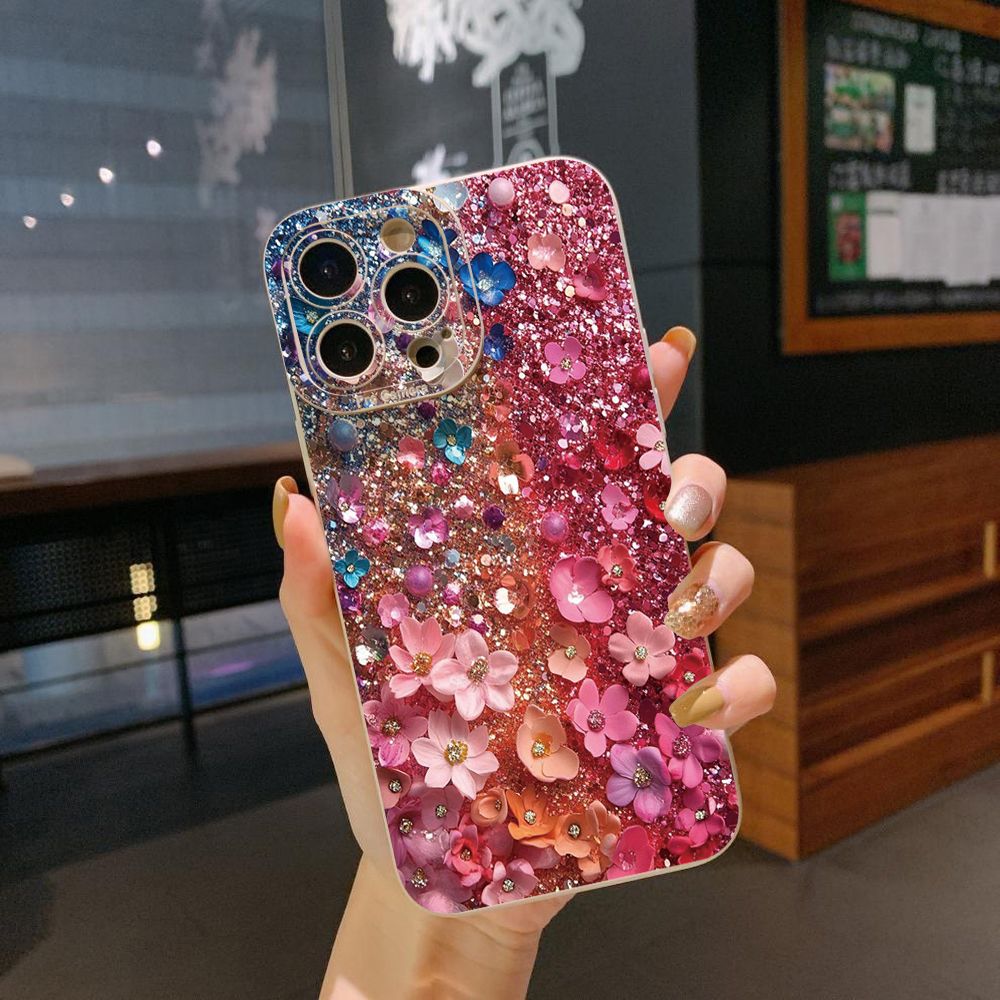For iPhone 16 Pro Max 14 Plus 13 Pro Max 12 11 XR 8 7 SE 2022 XS Max Green Marbling Full Protective Case Anti Drop Cover