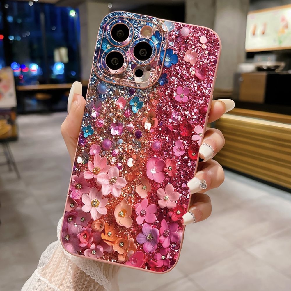 For iPhone 16 Pro Max 14 Plus 13 Pro Max 12 11 XR 8 7 SE 2022 XS Max Green Marbling Full Protective Case Anti Drop Cover
