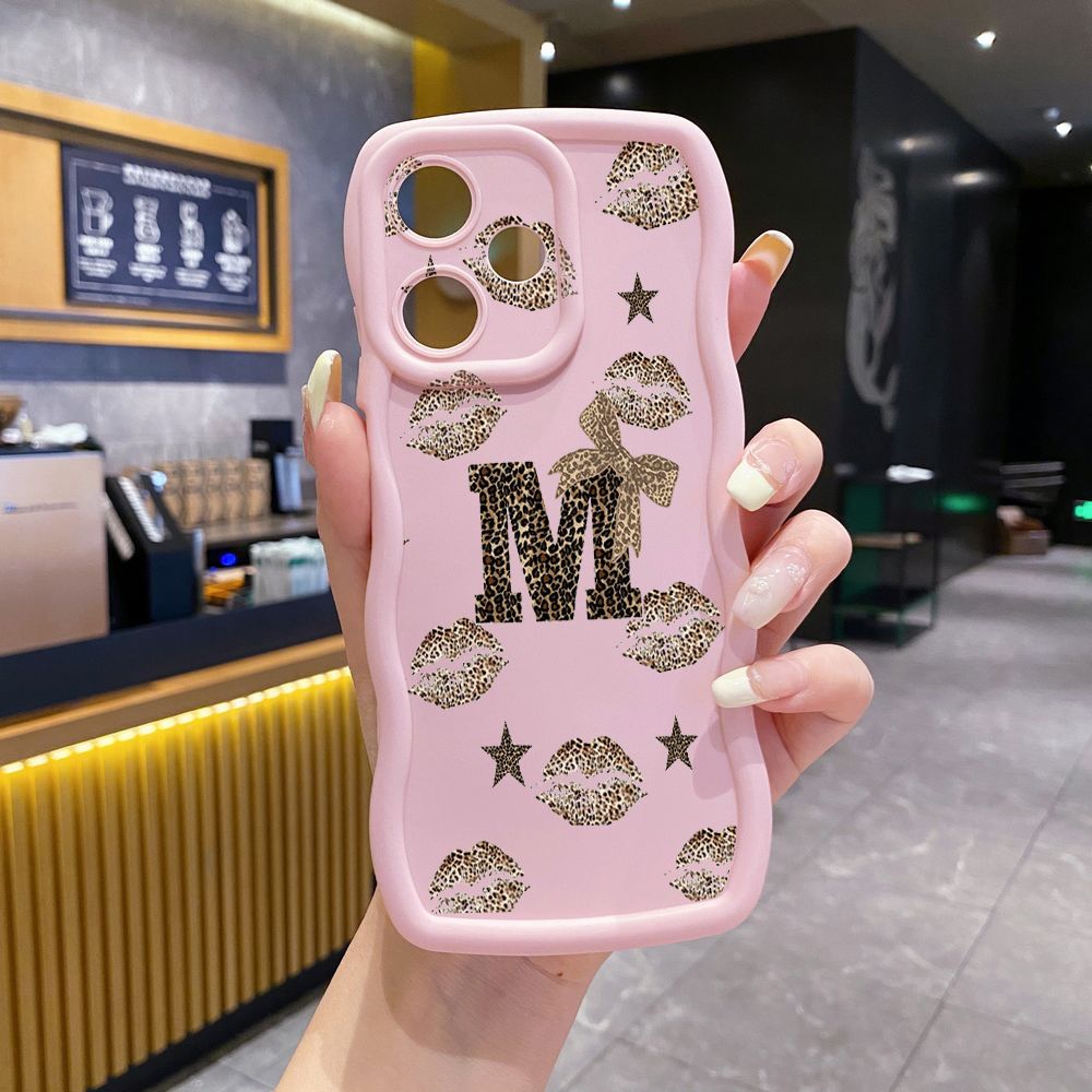 For Infinix Hot 40i 40 Pro Note 30 Play Smart 8 Pro 9 10 Play Lite Wild Leopard Print Wave Frame Phone Case Anti Drop Cover