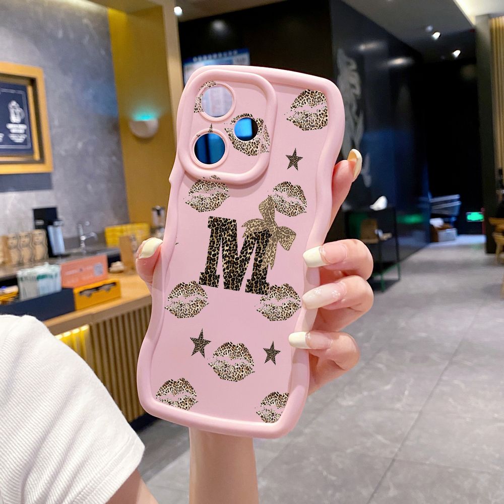 For Infinix Hot 40i 40 Pro Note 30 Play Smart 8 Pro 9 10 Play Lite Wild Leopard Print Wave Frame Phone Case Anti Drop Cover