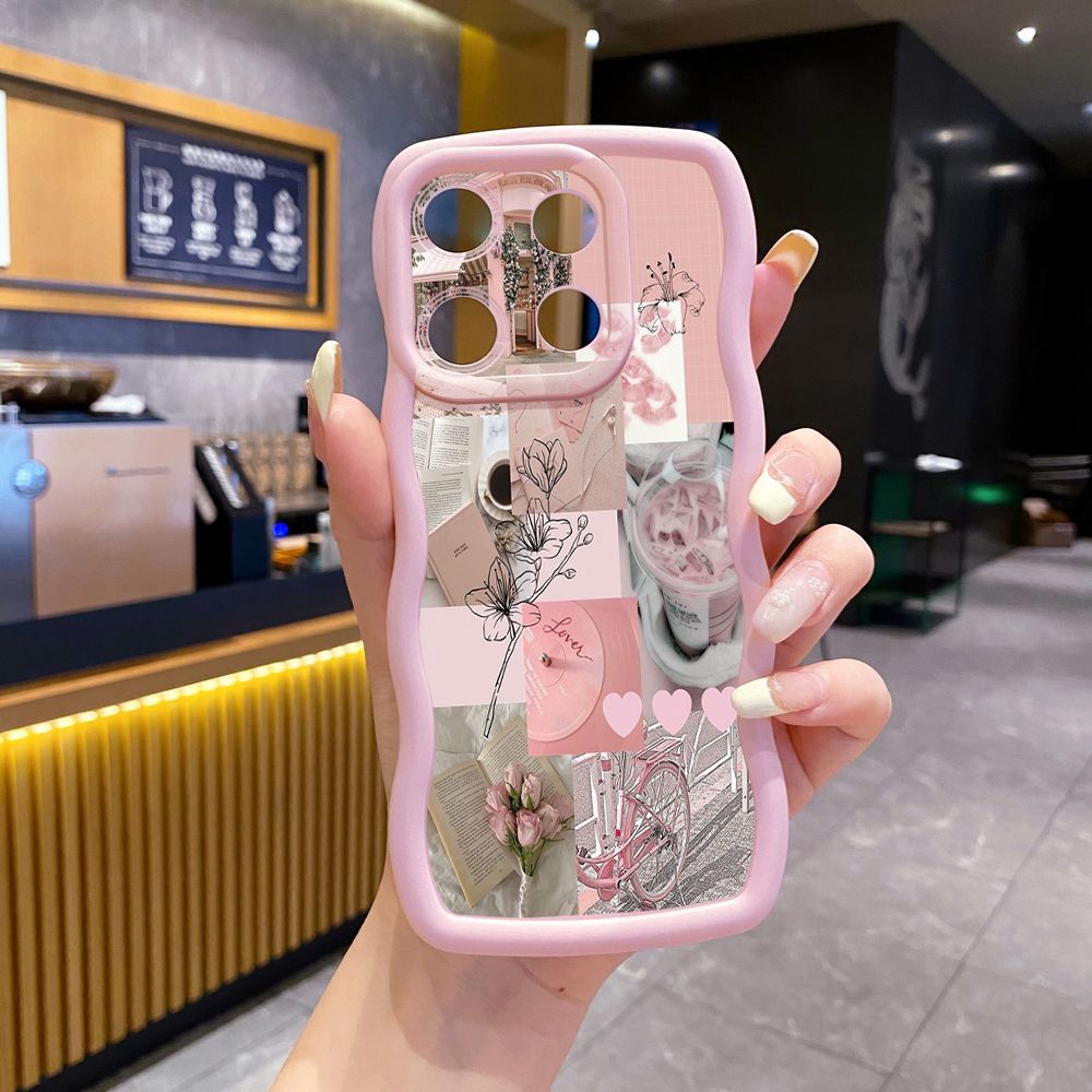 For Xiaomi Redmi Note 13 Pro 5G 12S 12 Turbo 11S 13C 12C With God all things are Possible Wave Frame Phone Case Anti Drop Cover