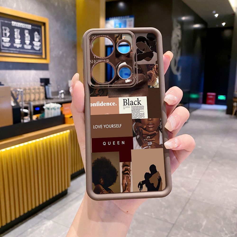 for Xiaomi Redmi Note 13 Pro 5G 12S 4G 12 Turbo 11S 13C 12C Cute Coffee Cat Full Protective Phone Case Anti Drop Cover