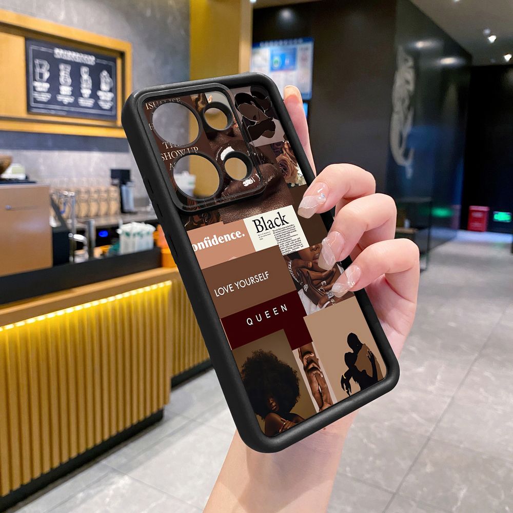for Xiaomi Redmi Note 13 Pro 5G 12S 4G 12 Turbo 11S 13C 12C Cute Coffee Cat Full Protective Phone Case Anti Drop Cover