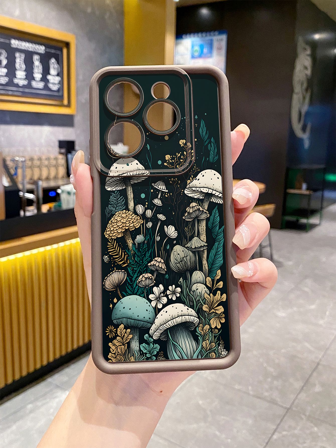 for Infinix Hot 40i 40 Pro 30 Play Note 30 Smart 8 Mushroon Floral Full Protective Phone Case Anti Drop Cover