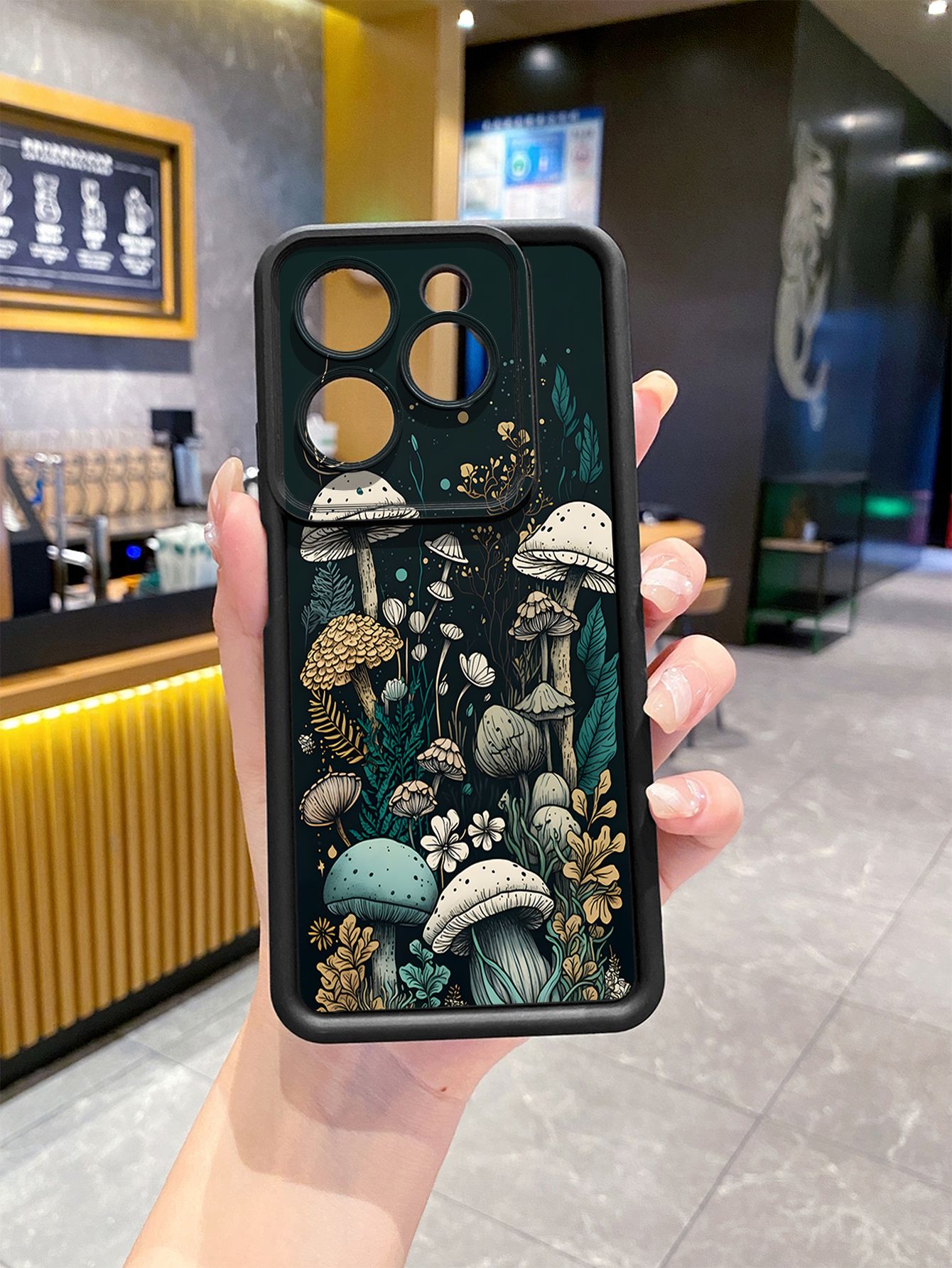 for Infinix Hot 40i 40 Pro 30 Play Note 30 Smart 8 Mushroon Floral Full Protective Phone Case Anti Drop Cover