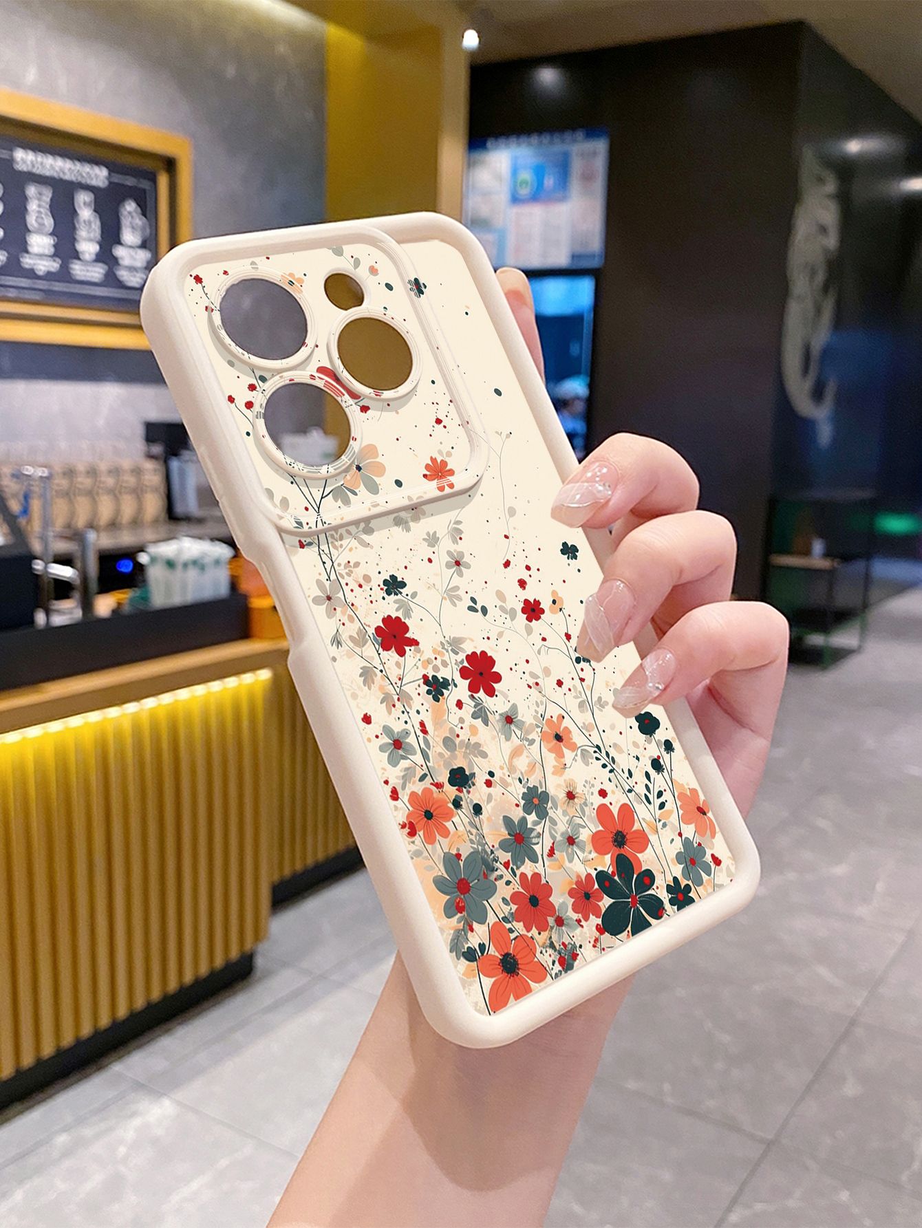 for Infinix Hot 40i 40 Pro 30 Play Note 30 Smart 8 Mushroon Floral Full Protective Phone Case Anti Drop Cover