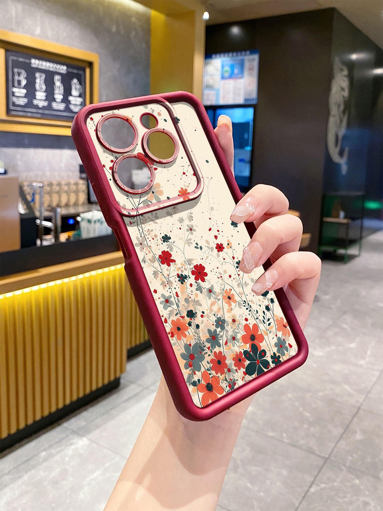 for Infinix Hot 40i 40 Pro 30 Play Note 30 Smart 8 Mushroon Floral Full Protective Phone Case Anti Drop Cover
