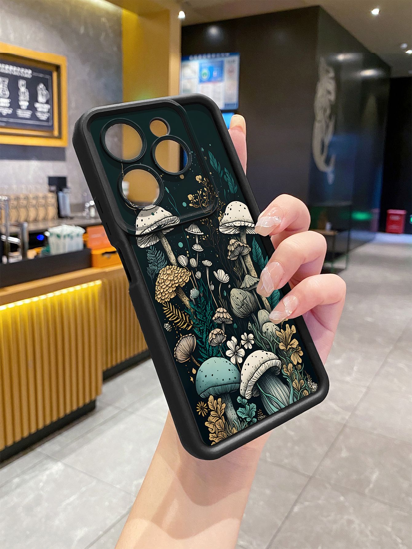 for Infinix Hot 40i 40 Pro 30 Play Note 30 Smart 8 Mushroon Floral Full Protective Phone Case Anti Drop Cover