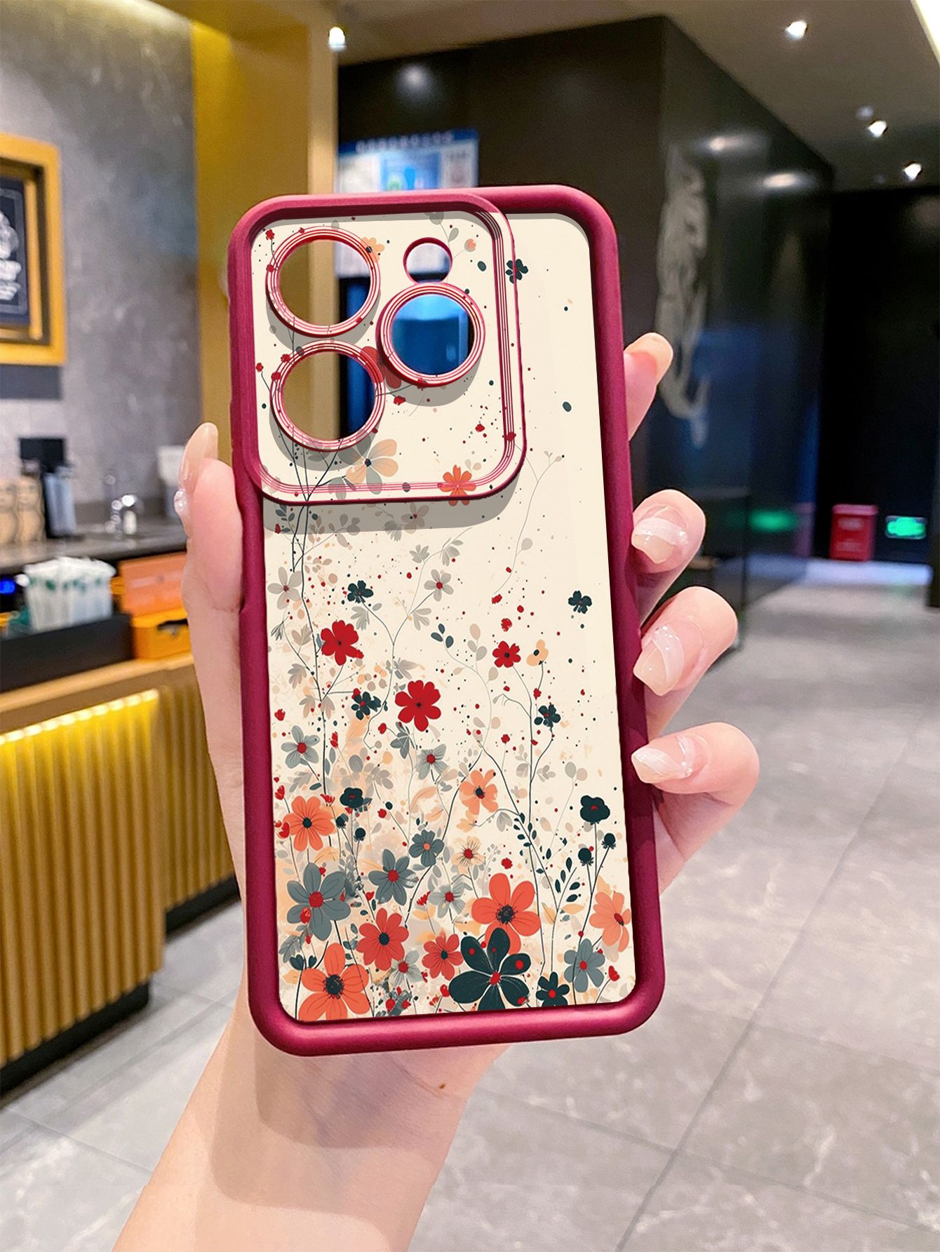 for Infinix Hot 40i 40 Pro 30 Play Note 30 Smart 8 Mushroon Floral Full Protective Phone Case Anti Drop Cover