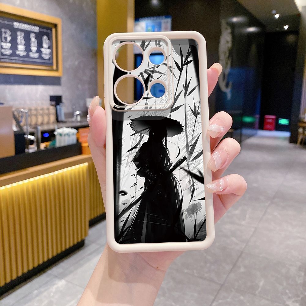 for Xiaomi Redmi Note 13 Pro 5G 12S 4G 12 Turbo 11S 13C 12C Dragon Pattern Sword Full Protective Phone Case Anti Drop Cover