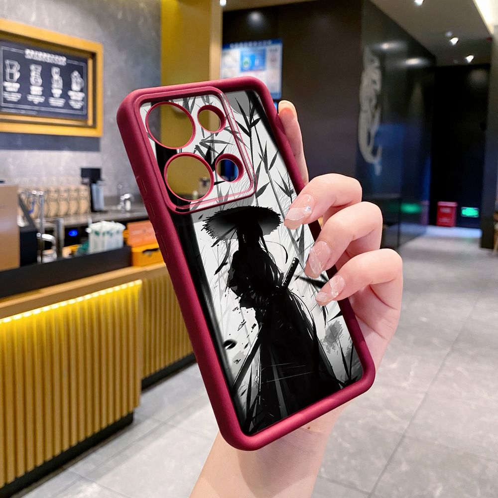 for Xiaomi Redmi Note 13 Pro 5G 12S 4G 12 Turbo 11S 13C 12C Dragon Pattern Sword Full Protective Phone Case Anti Drop Cover