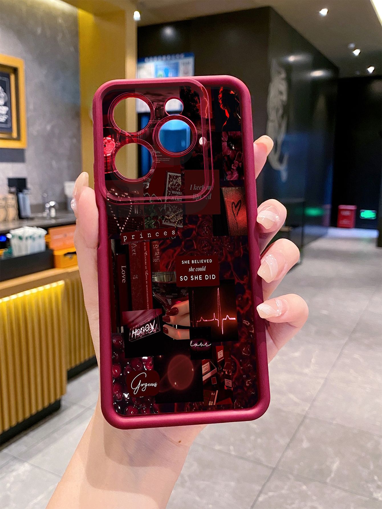 for Infinix Hot 40i 40 Pro 30 Play Note 30 Smart 8 Black Moon Wine Painting Full Protective Phone Case Anti Drop Cover