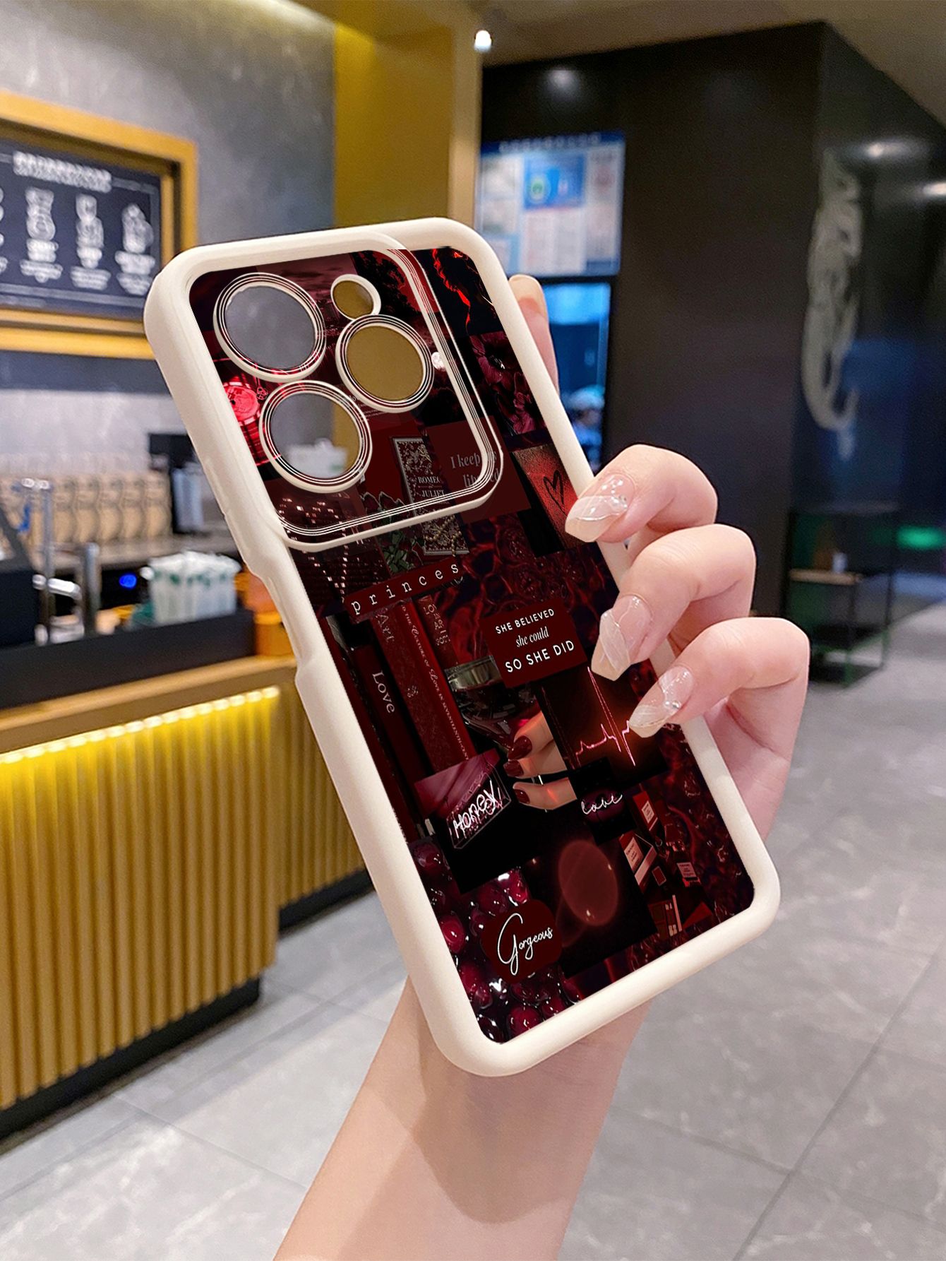 for Infinix Hot 40i 40 Pro 30 Play Note 30 Smart 8 Black Moon Wine Painting Full Protective Phone Case Anti Drop Cover