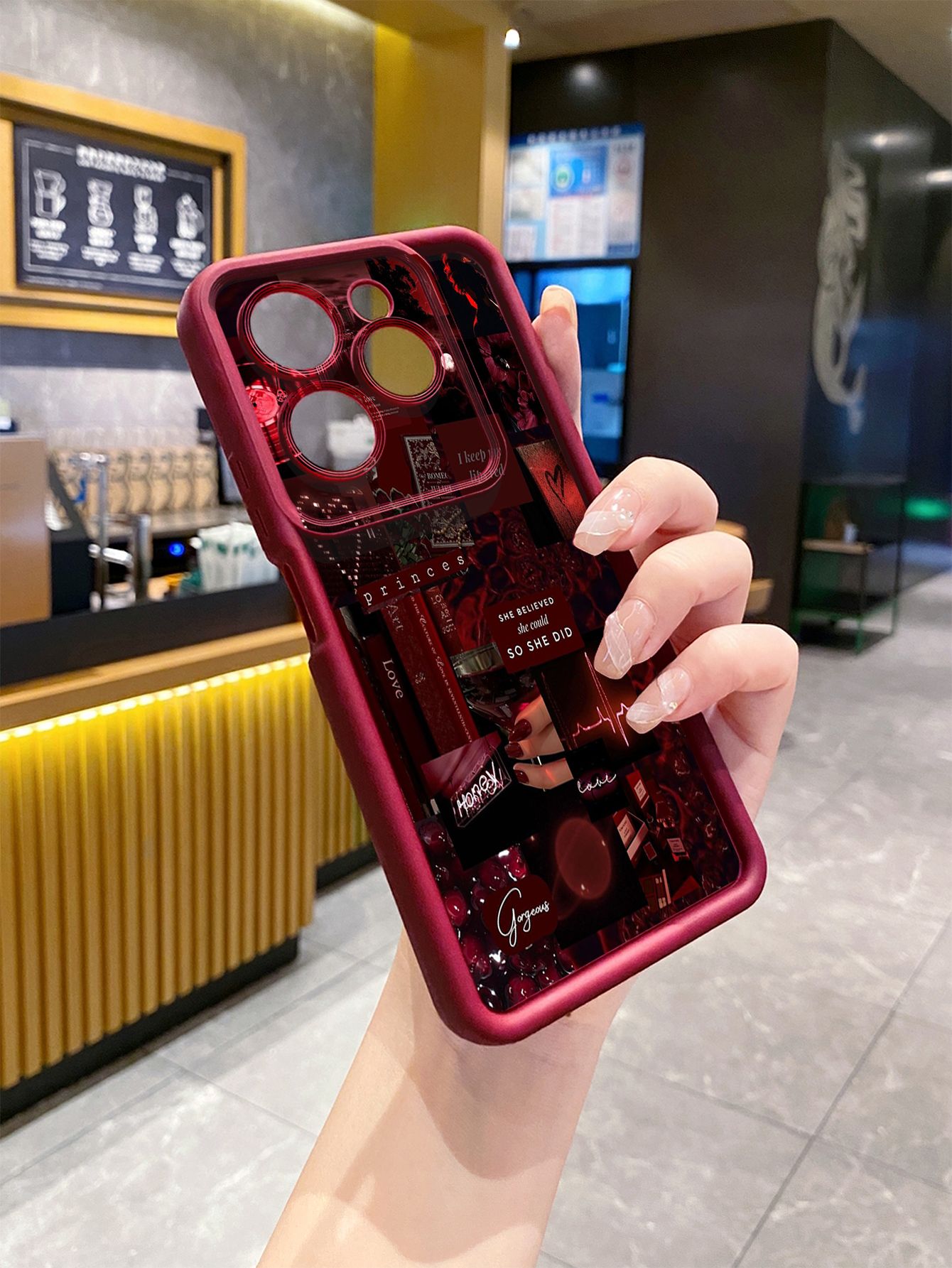 for Infinix Hot 40i 40 Pro 30 Play Note 30 Smart 8 Black Moon Wine Painting Full Protective Phone Case Anti Drop Cover