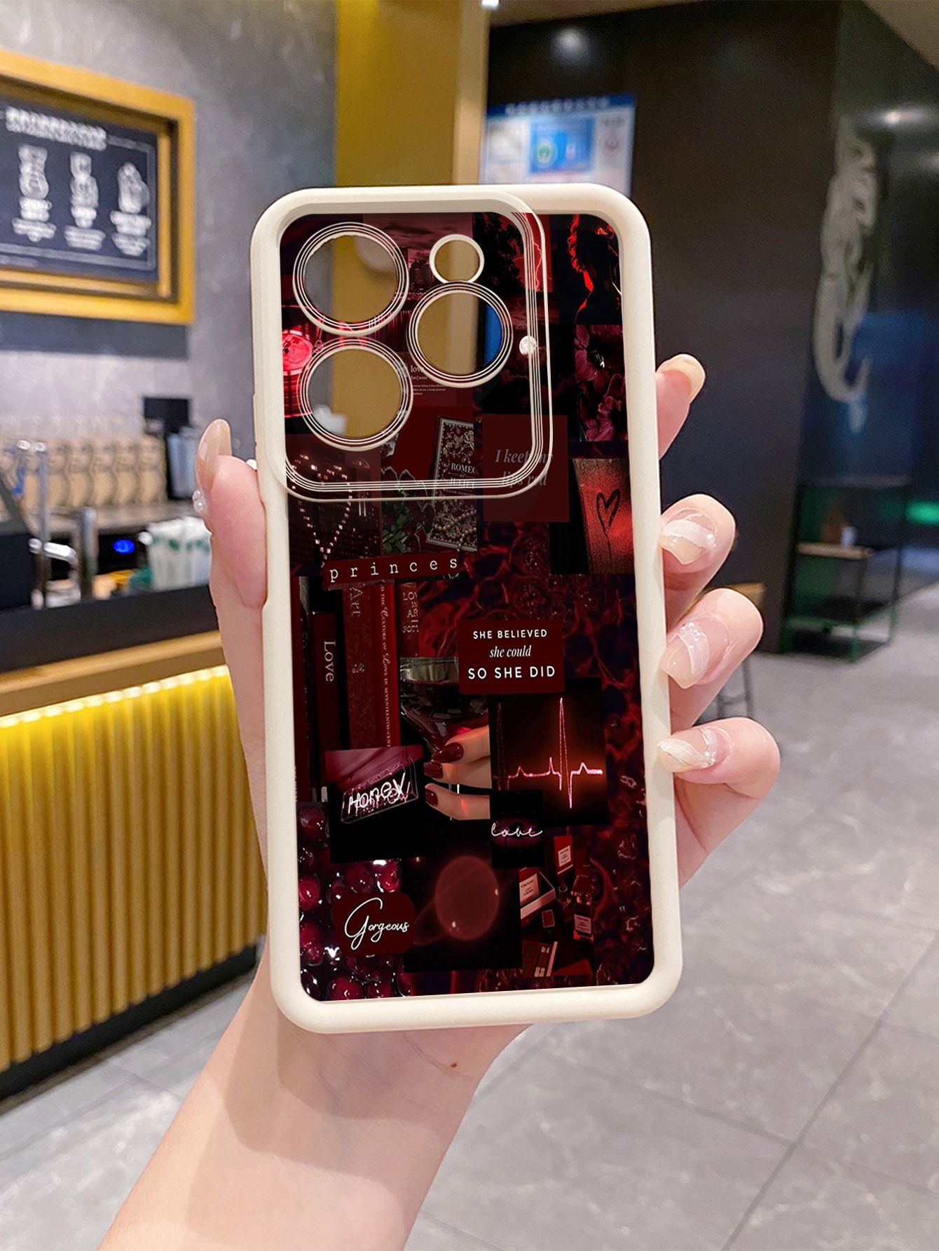 for Infinix Hot 40i 40 Pro 30 Play Note 30 Smart 8 Black Moon Wine Painting Full Protective Phone Case Anti Drop Cover