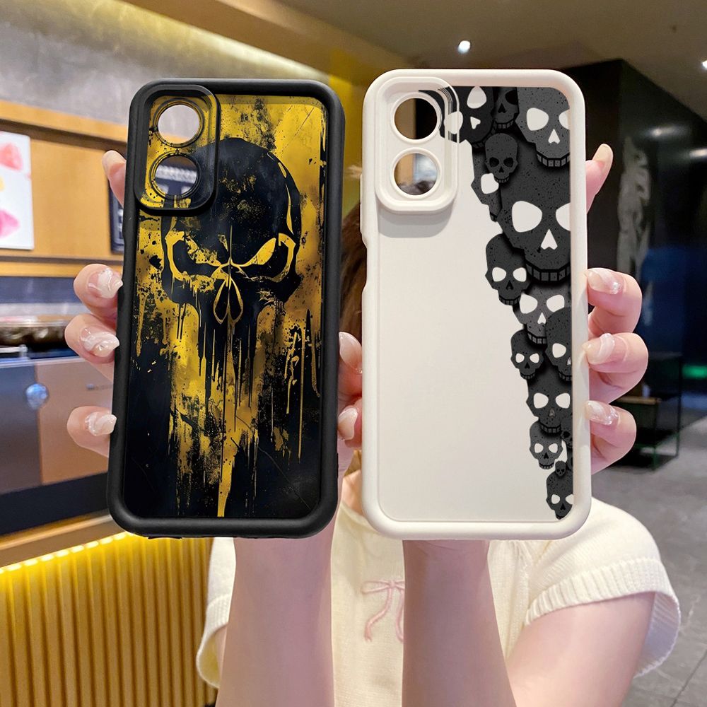 for OPPO A60 A18 A38 A17 A16 A57 A77 4G A59 A98 A78 A58 5G Golden Skeleton Full Protective Phone Case Anti Drop Cover