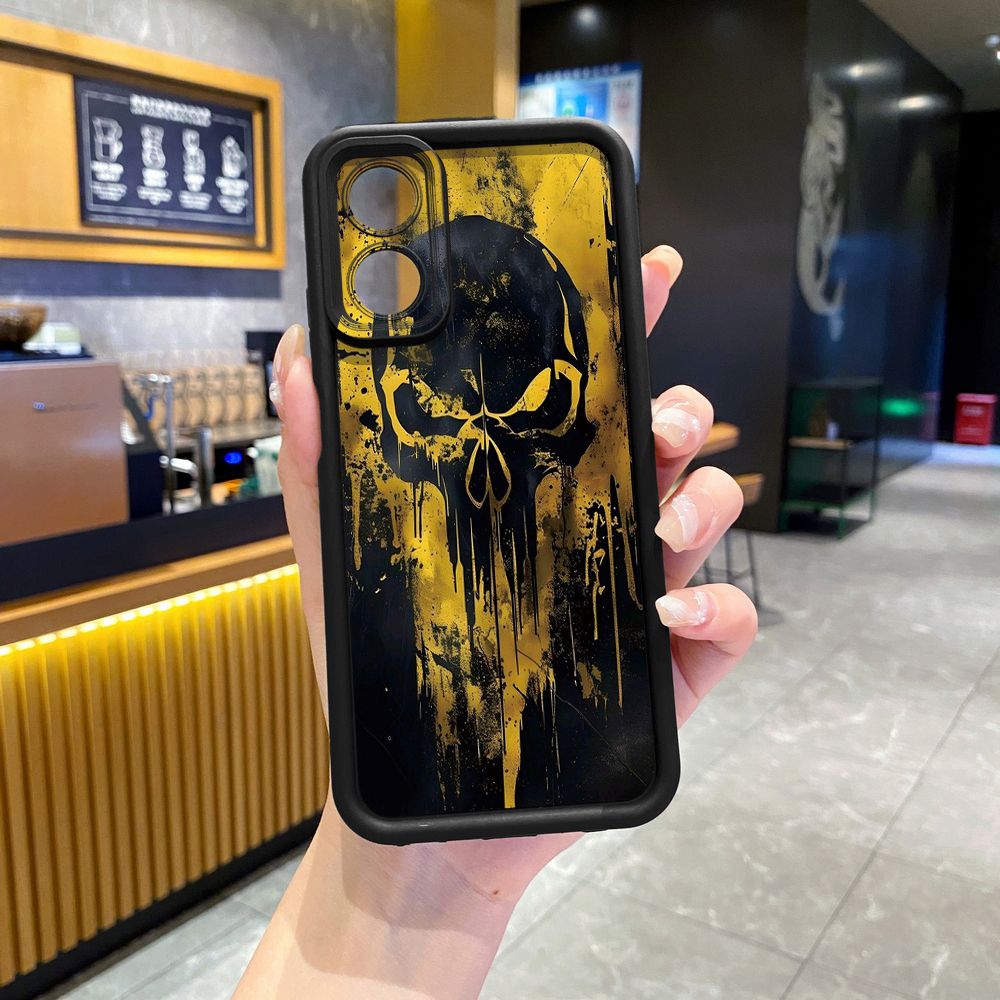 for OPPO A60 A18 A38 A17 A16 A57 A77 4G A59 A98 A78 A58 5G Golden Skeleton Full Protective Phone Case Anti Drop Cover