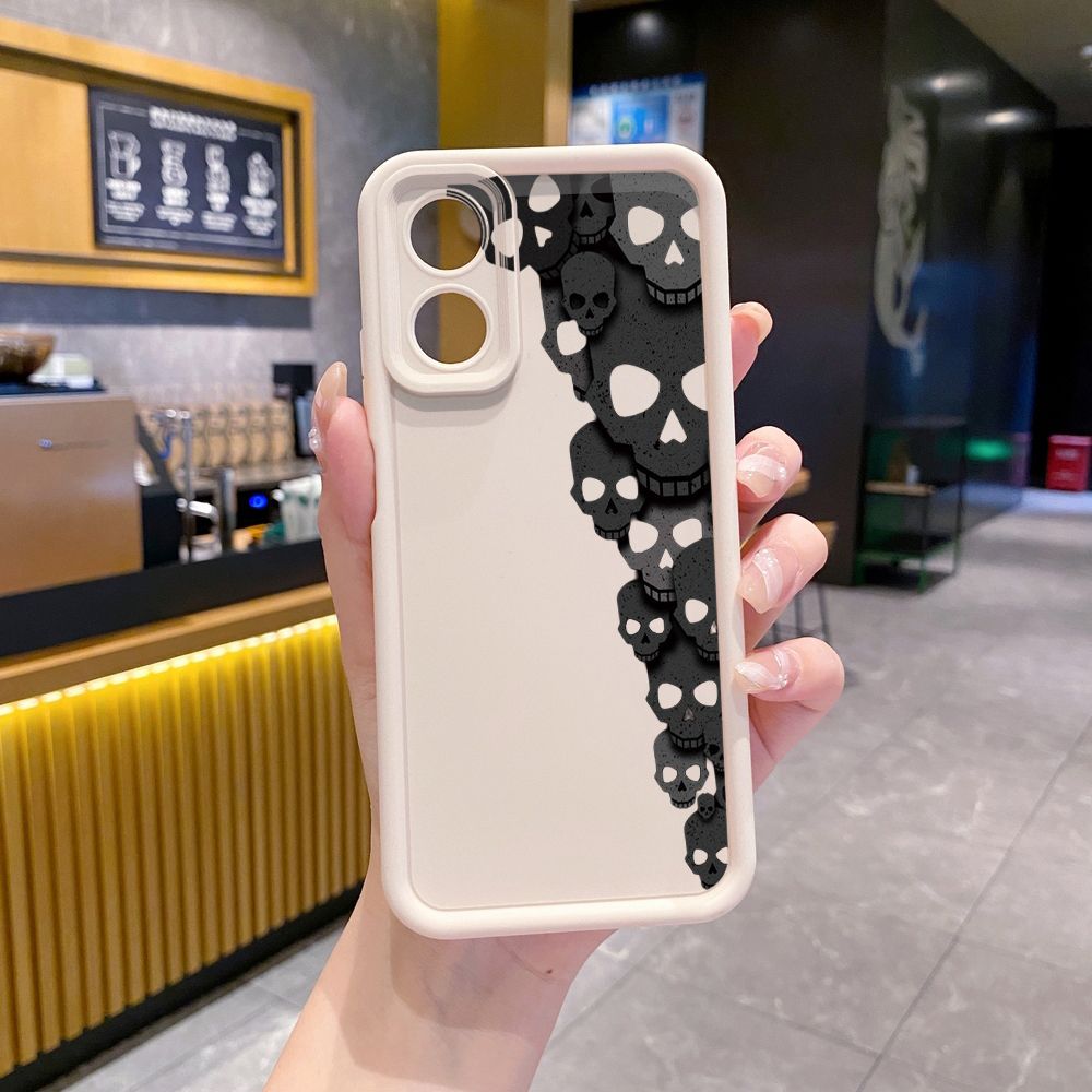 for OPPO A60 A18 A38 A17 A16 A57 A77 4G A59 A98 A78 A58 5G Golden Skeleton Full Protective Phone Case Anti Drop Cover