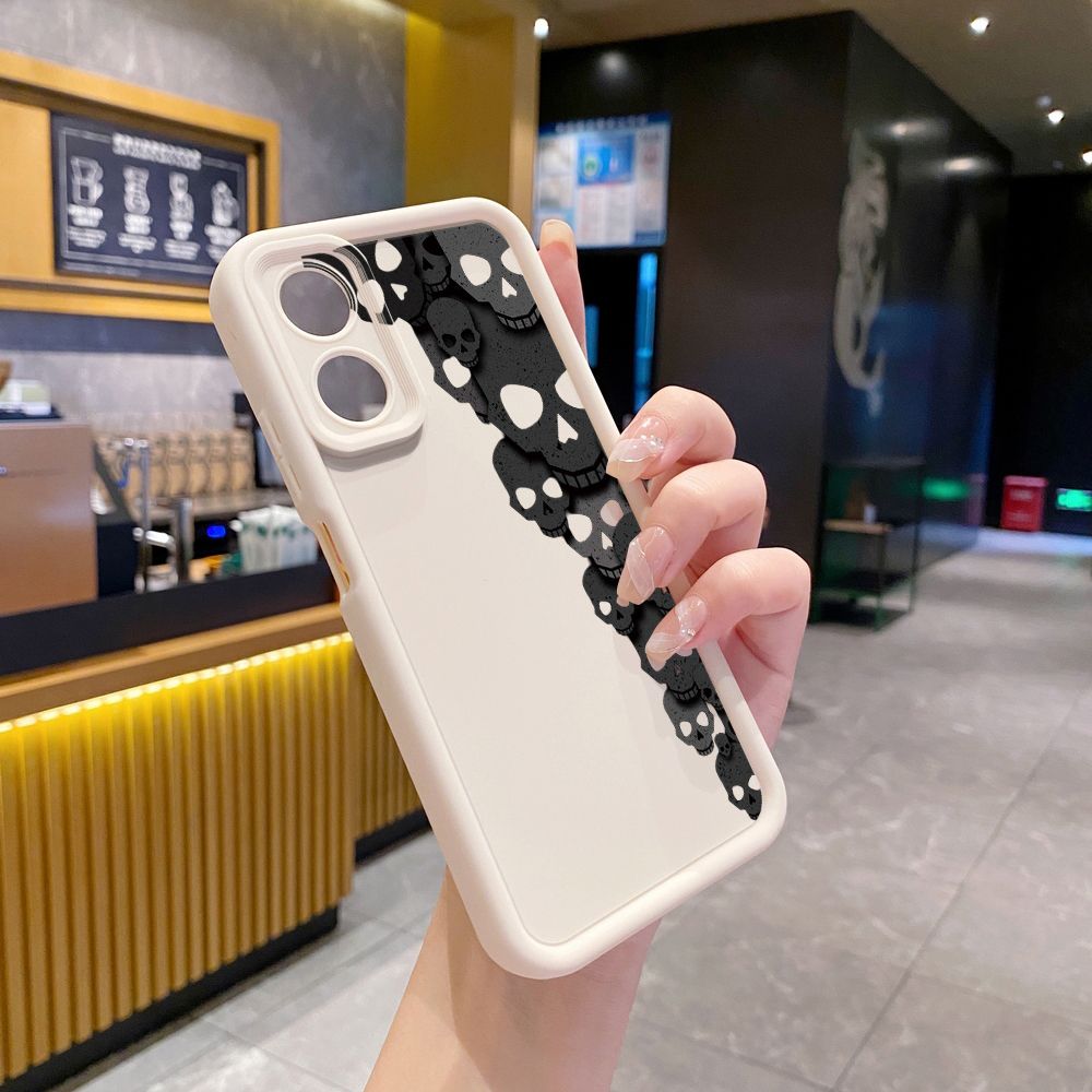 for OPPO A60 A18 A38 A17 A16 A57 A77 4G A59 A98 A78 A58 5G Golden Skeleton Full Protective Phone Case Anti Drop Cover