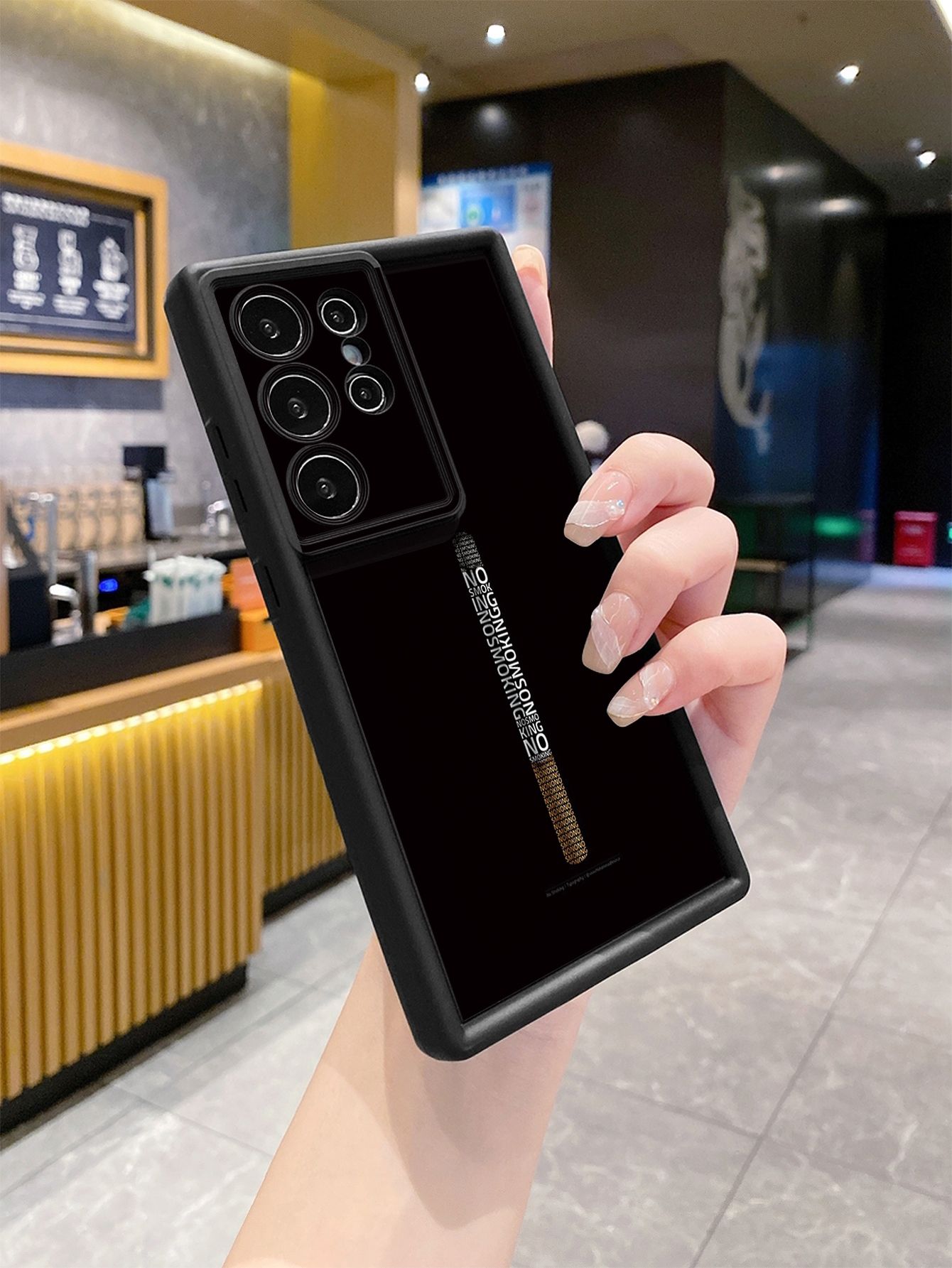 for Samsung Galaxy S24 S23 Ultra S22 Plus S21 FE S20 NO SMOKING Full Protective Phone Case Anti Drop Cover