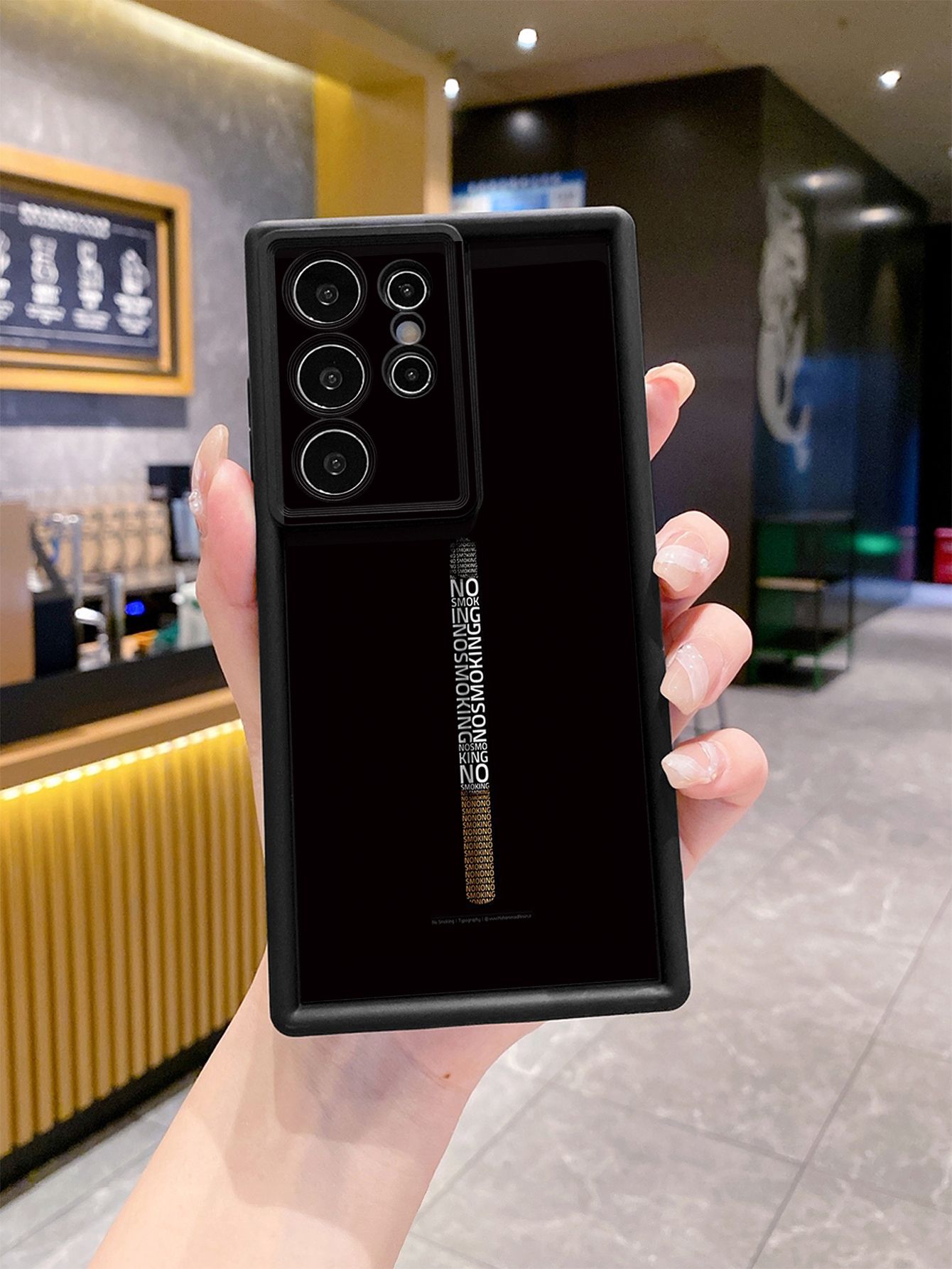 for Samsung Galaxy S24 S23 Ultra S22 Plus S21 FE S20 NO SMOKING Full Protective Phone Case Anti Drop Cover