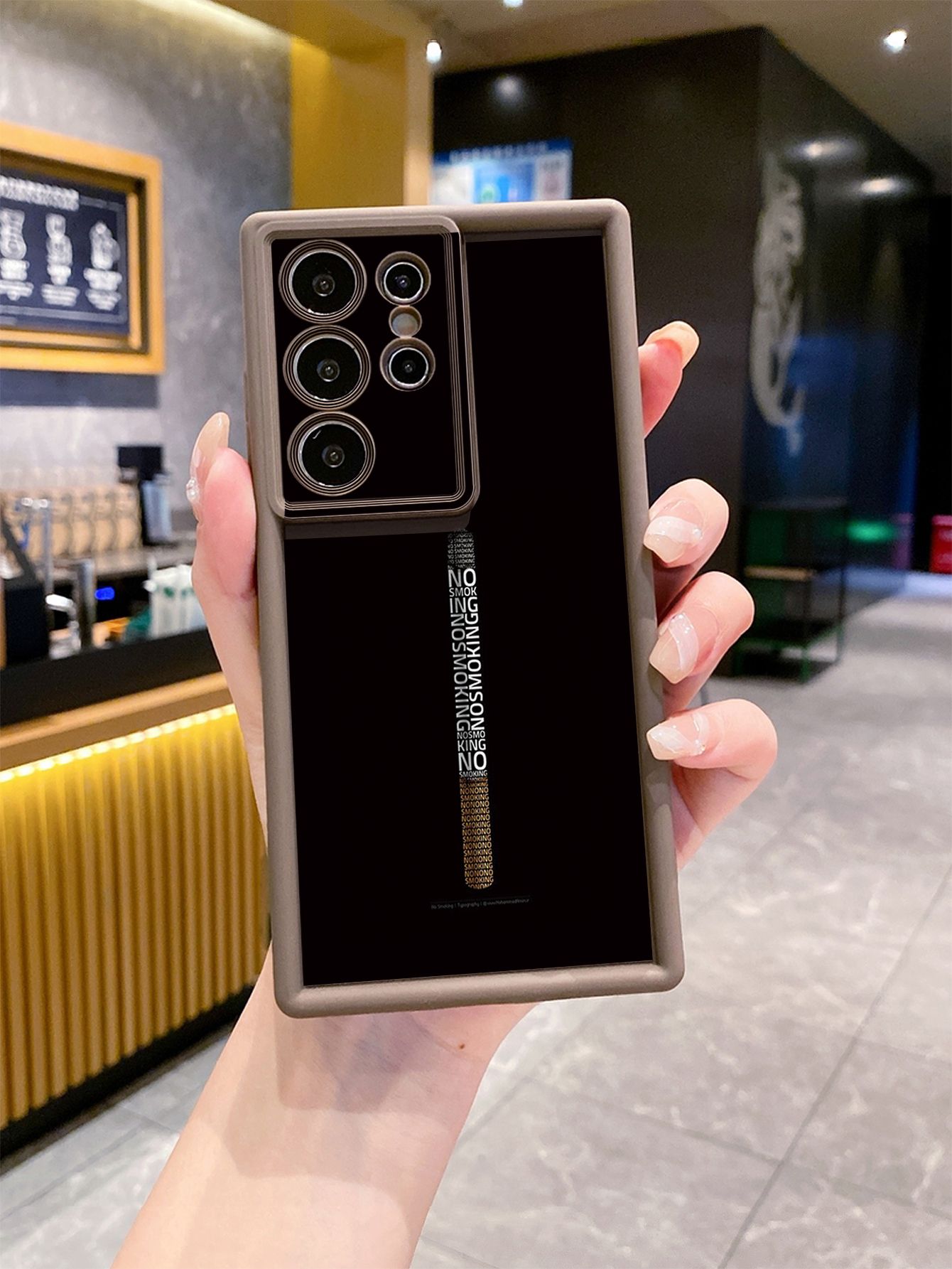 for Samsung Galaxy S24 S23 Ultra S22 Plus S21 FE S20 NO SMOKING Full Protective Phone Case Anti Drop Cover