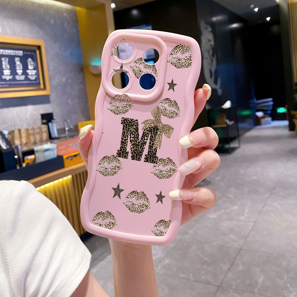 For Xiaomi Redmi Note 13 Pro 5G 12S 12 Turbo 11S 13C 12C Hot Leopard Mouth Wave Frame Phone Case Anti Drop Cover