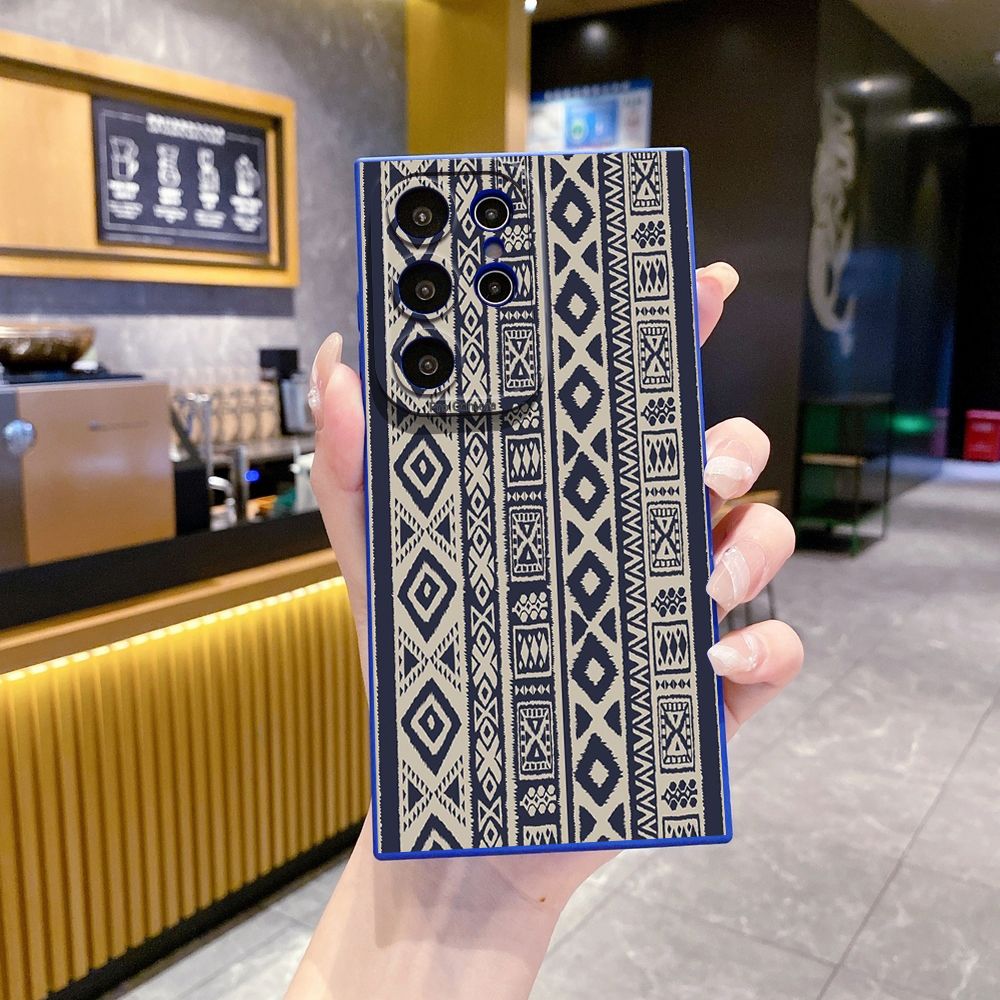 For Samsung Galaxy S24 S23 Ultra S22 Plus Note 20 S21 FE S20 Diamond Plaid Full Protective Case Anti Drop Cover