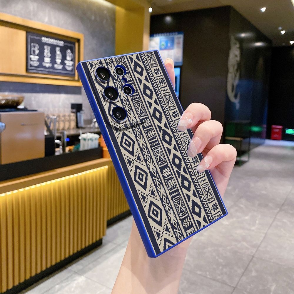 For Samsung Galaxy S24 S23 Ultra S22 Plus Note 20 S21 FE S20 Diamond Plaid Full Protective Case Anti Drop Cover