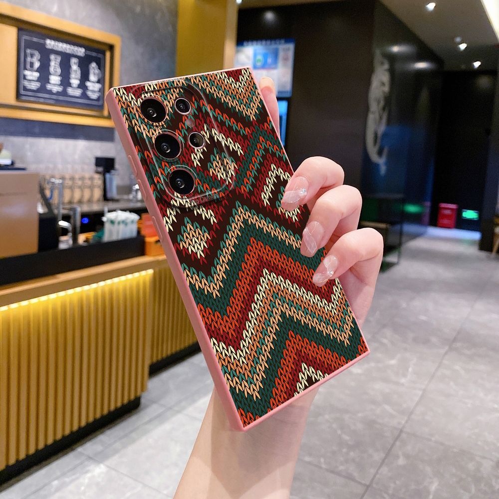 For Samsung Galaxy S24 S23 Ultra S22 Plus Note 20 S21 FE S20 Diamond Plaid Full Protective Case Anti Drop Cover