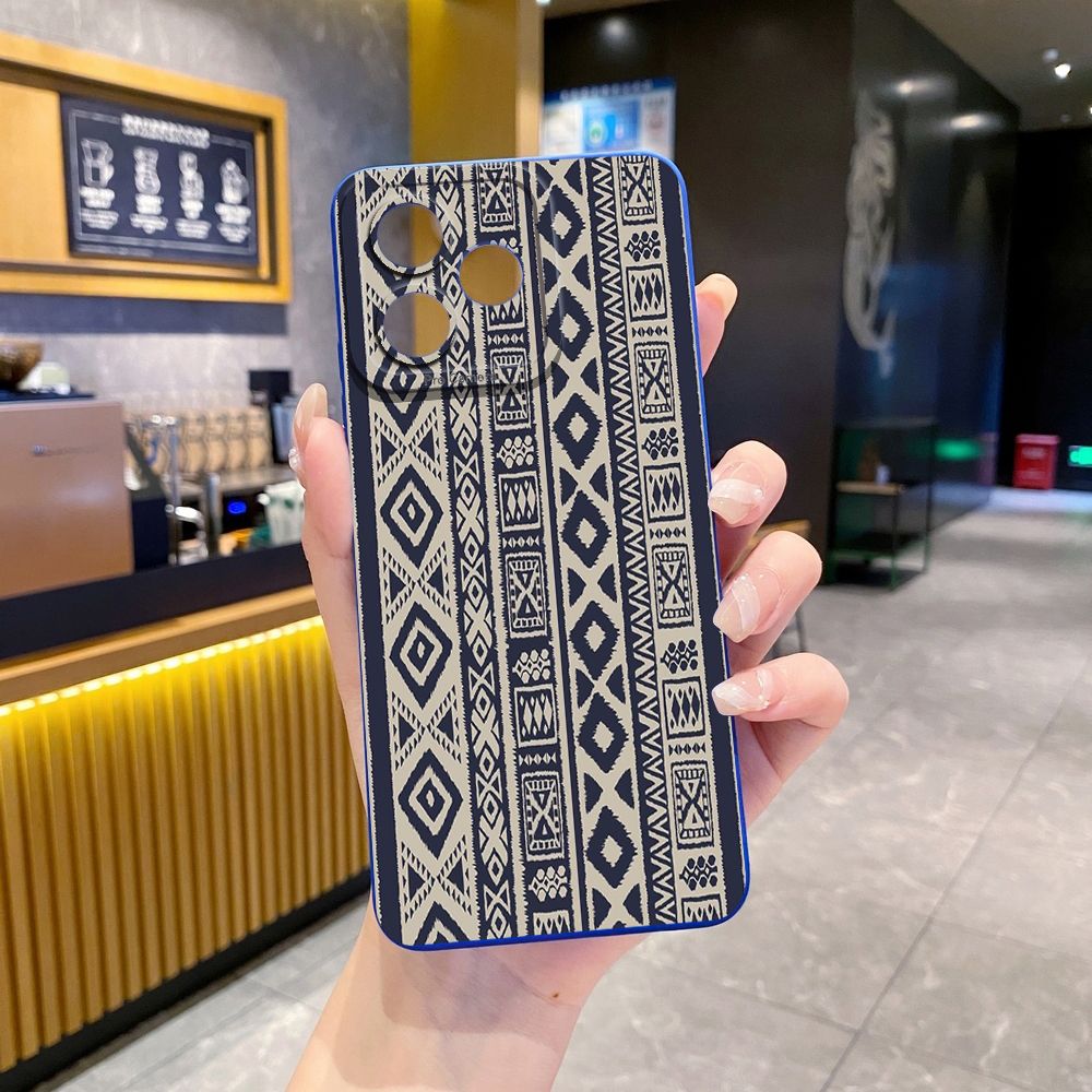 For Realme C61 C63 C65 C67 C53 C51 Note 50 60 C21 C33 C30 C35 C11 2021 C12 C15 C21Y C25Y Realme 12 13 Diamond Plaid Full Protective Case Anti Drop Cover