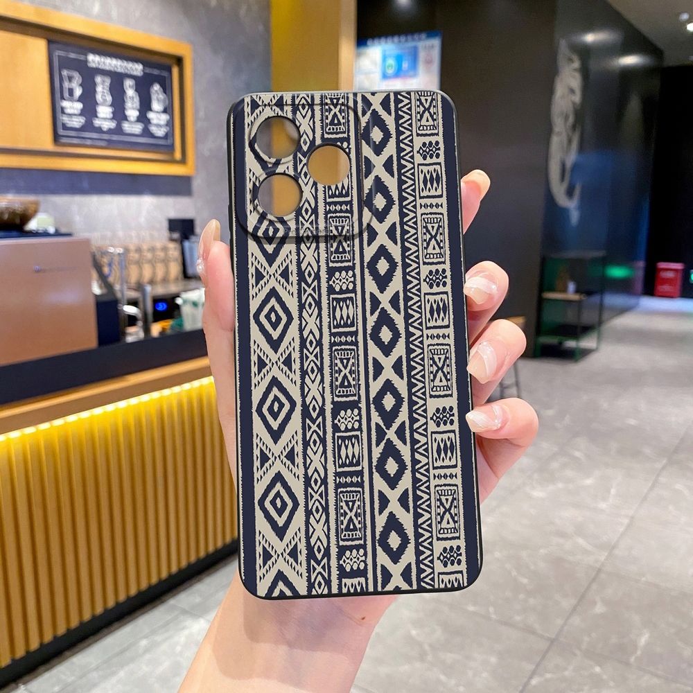 For Realme C61 C63 C65 C67 C53 C51 Note 50 60 C21 C33 C30 C35 C11 2021 C12 C15 C21Y C25Y Realme 12 13 Diamond Plaid Full Protective Case Anti Drop Cover