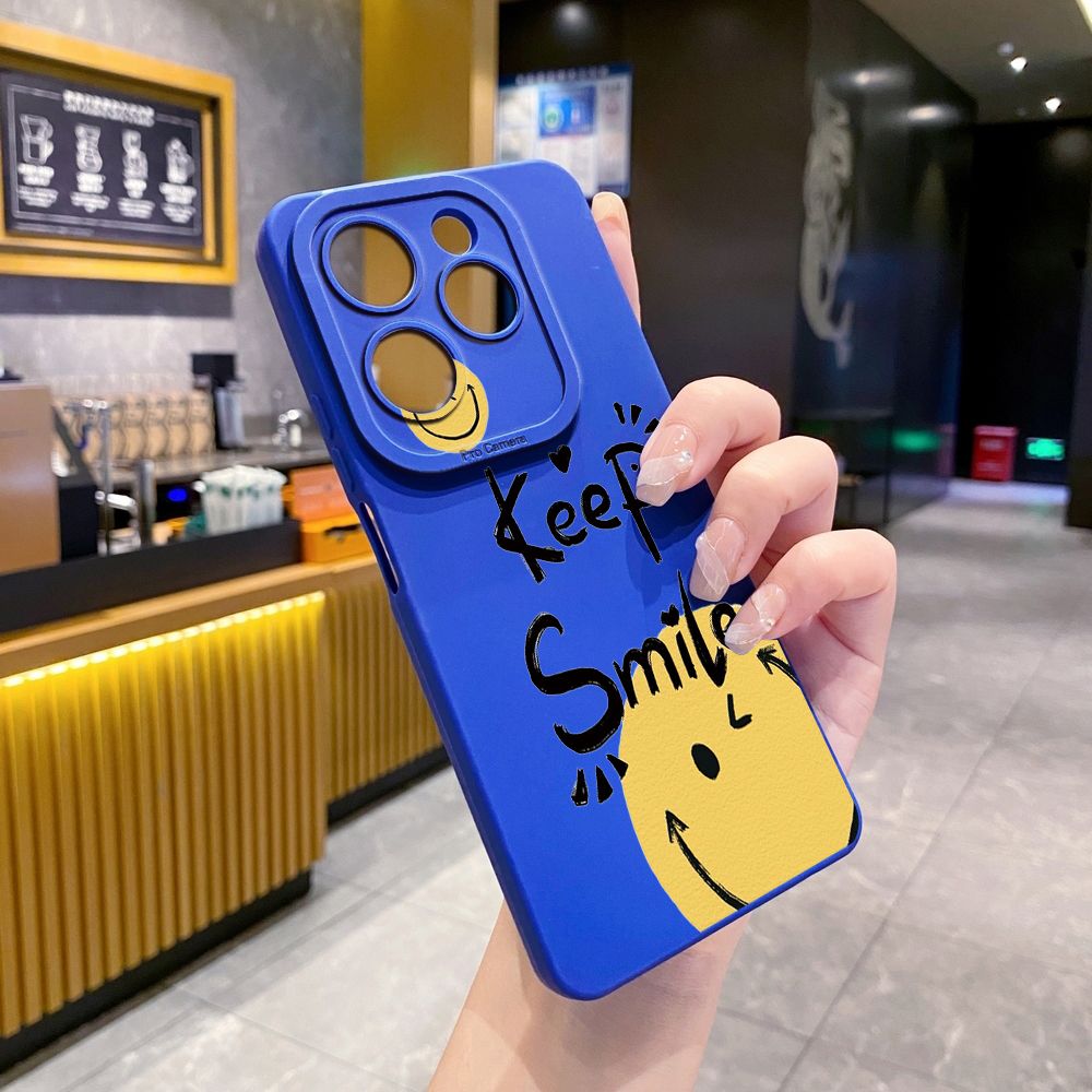 For Infinix Hot 50i 40i 40 Pro Note 12 G96 30 Hot 20 Play 12i 30i 20i 10S 11 Play 11S 10i Smart 8 9 5 Smile Face Emoj Full Protective Case Anti Drop Cover