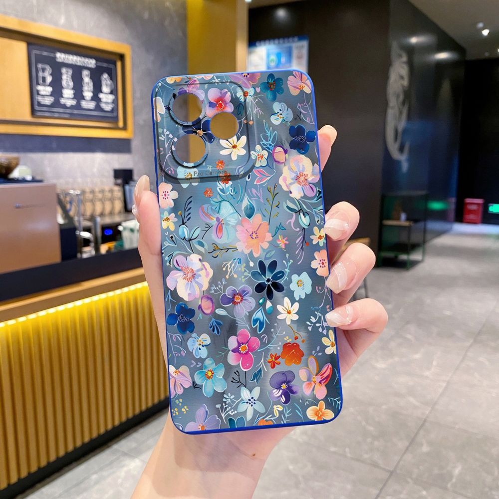 For Realme C61 C63 C65 C67 C53 C51 Note 50 60 C21 C33 C30 C35 C11 2021 C12 C15 C21Y C25Y Realme 12 13 Beauty Flower Full Protective Case Anti Drop Cover